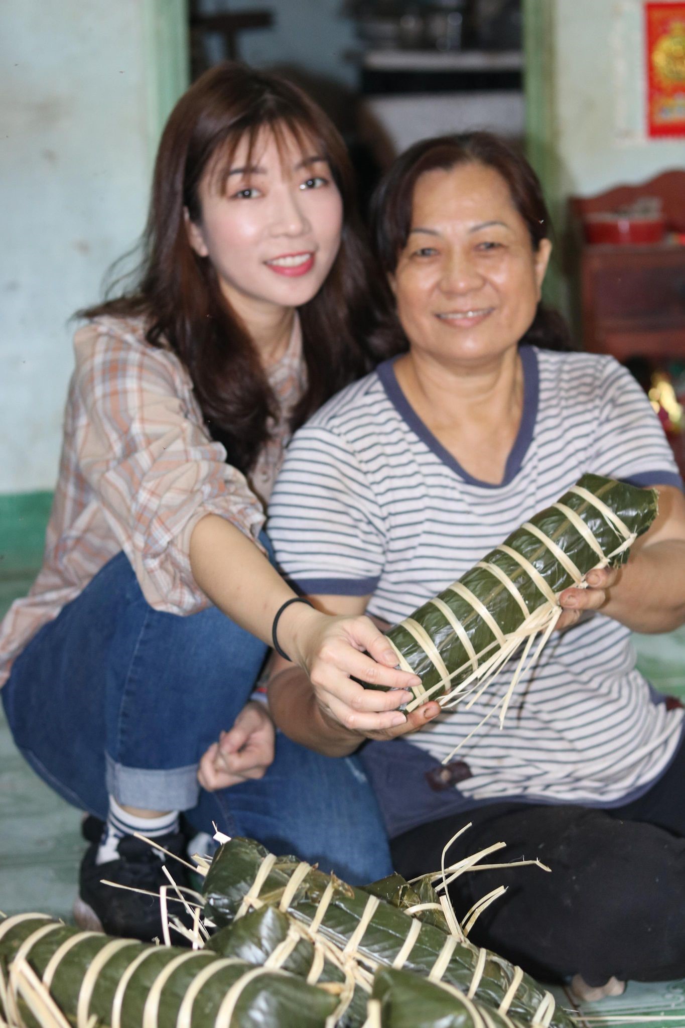 越南新住民陳玉水與媽媽
