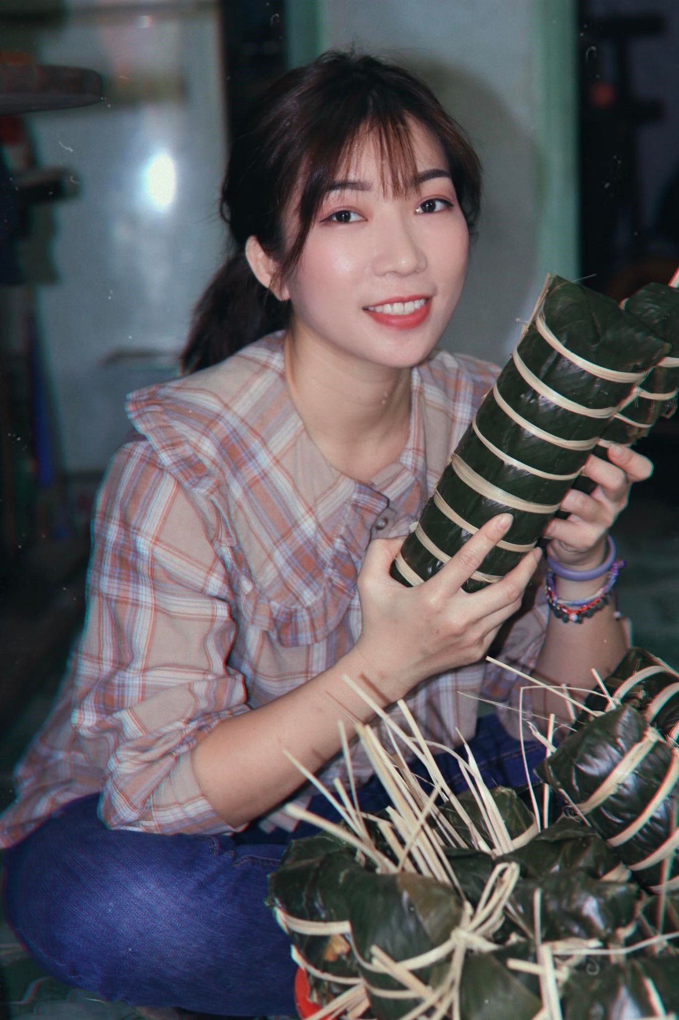 《越南過年傳統要吃粽子》圖片提供／陳玉水