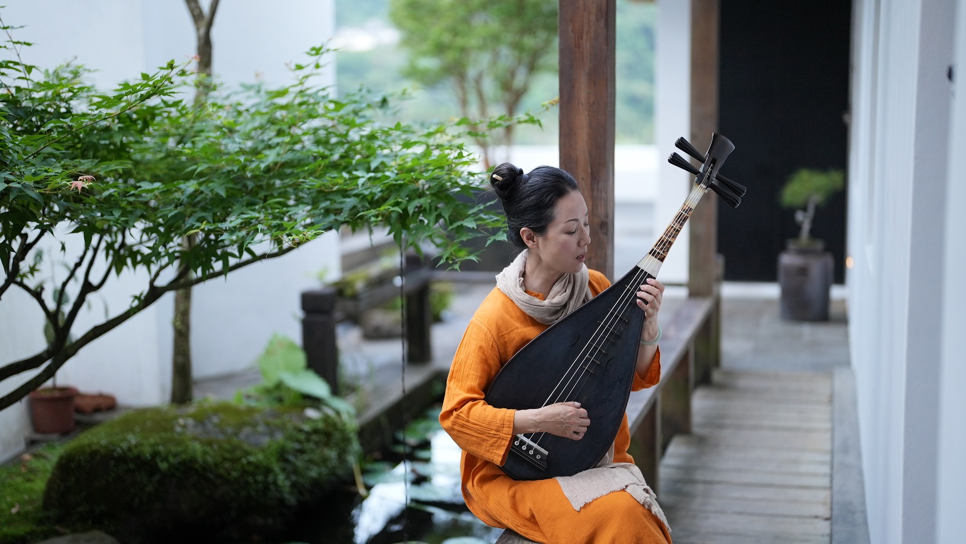 南管音樂家王心心成長於音樂世家，在編舞家林懷民的鼓勵下，開啟「一人南管」獨弦演奏詩人白居易的「琵琶行」。