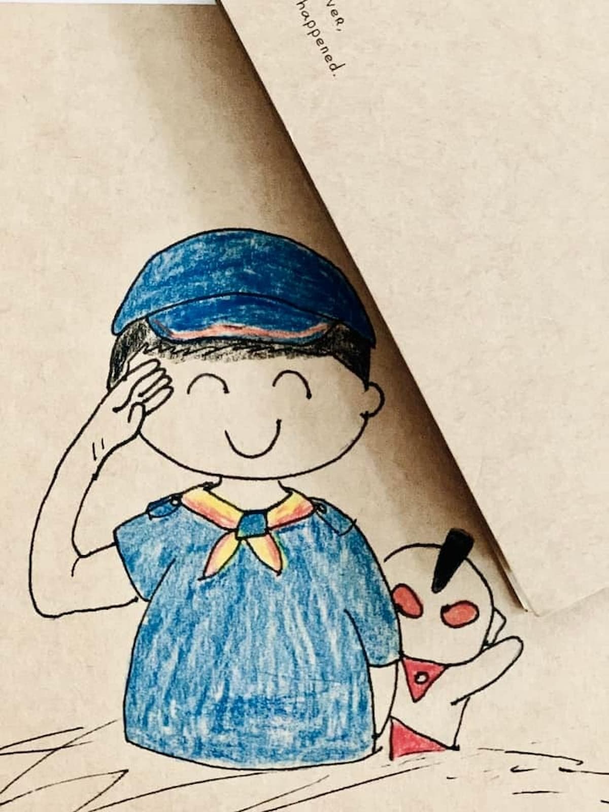 趙芳欣護理師經常透過手繪鼓勵孩子和照顧者。照片提供／趙芳欣
