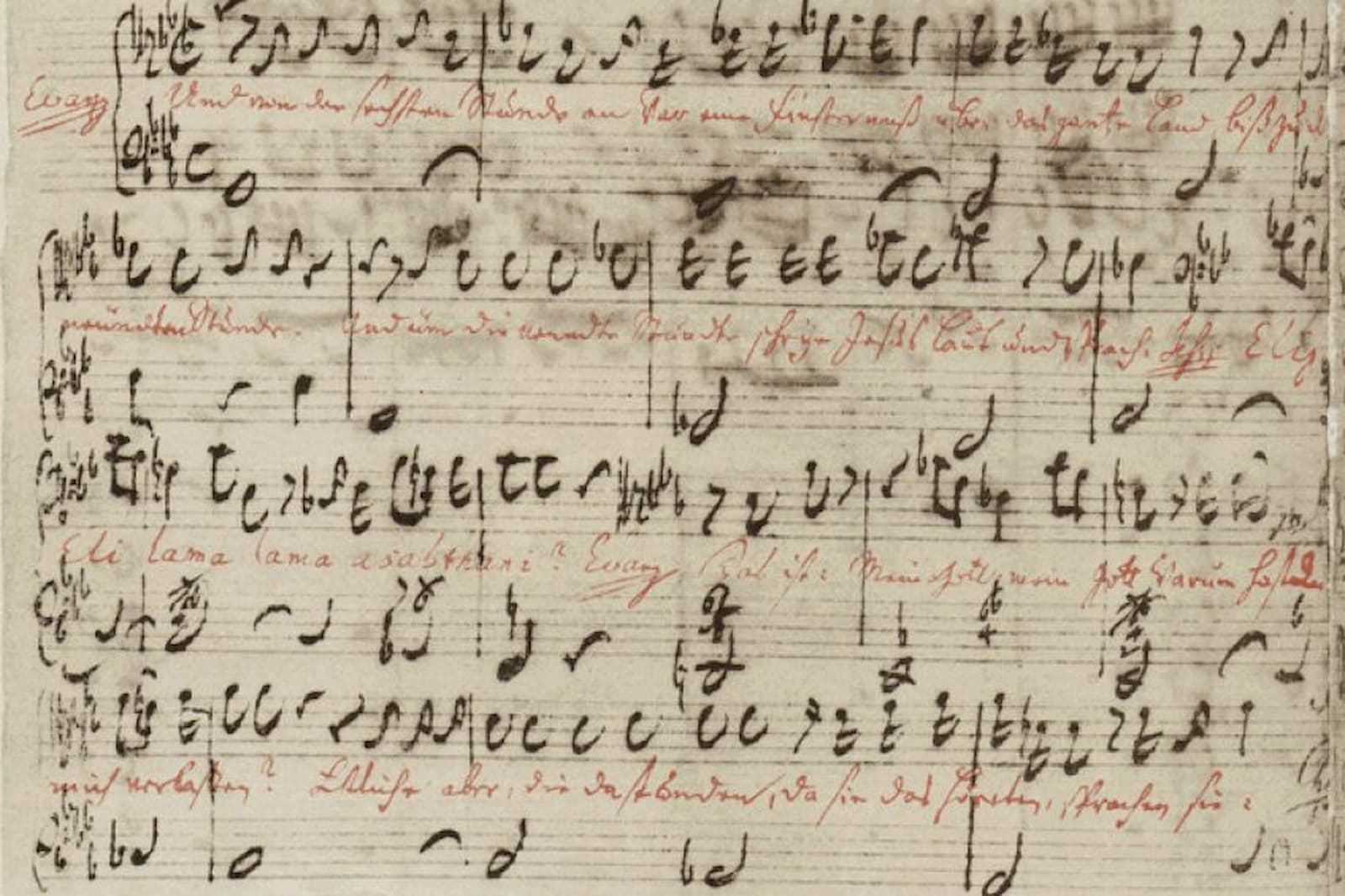 音樂家巴赫（Johann Sebastian Bach,1685~1750）於1736年親自抄寫的特別清晰、優雅的手稿，目前典藏在柏林國家圖書館。圖／維基百科
