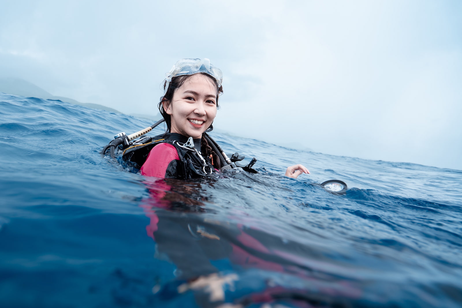 鄭婷怡是2019年第十屆台灣小姐冠軍，也是游泳好手和水肺潛水員。圖／鄭婷怡提供