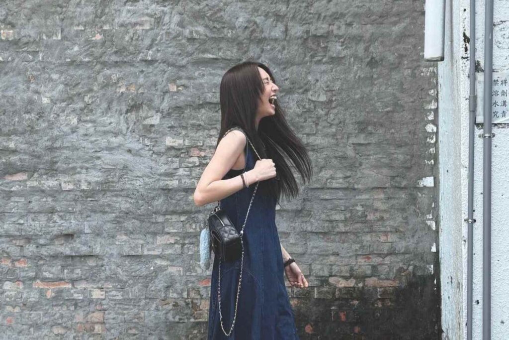 柯佳嬿學會把自己的心情順位往前放。(圖/柯佳嬿FB)