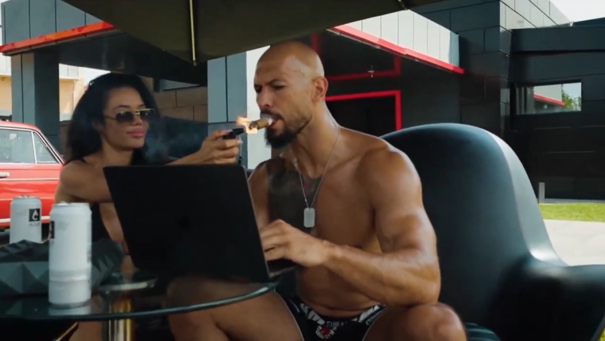 安德魯・泰特是世界上搜尋次數最高的爭議型網紅，更是「阿爾法運動」代表人物。圖／《男男自語》