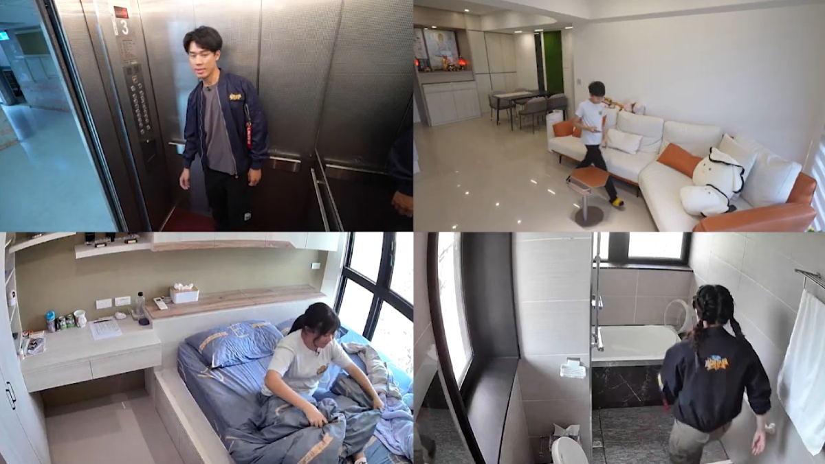 《鹹魚小隊》設定四種日常情境，示範地震時「趴、掩、穩」的正確應對方式。圖／《鹹魚小隊》