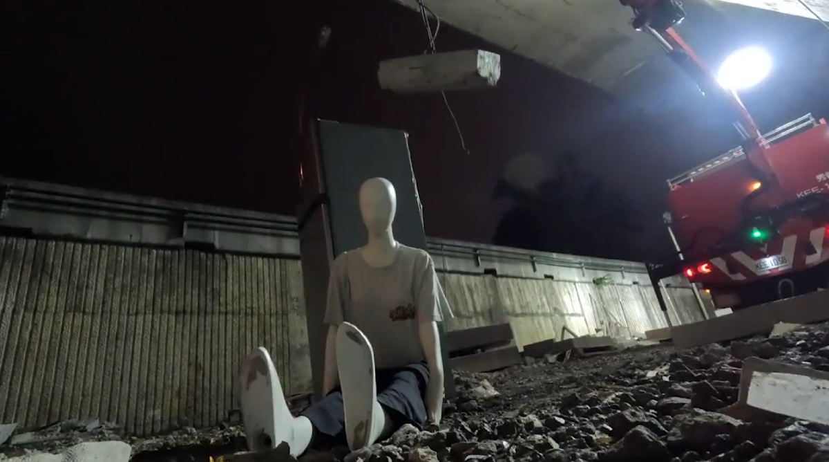 《鹹魚小隊》進行實驗證明，掉落的石塊不一定會形成黃金三角。圖／《鹹魚小隊》