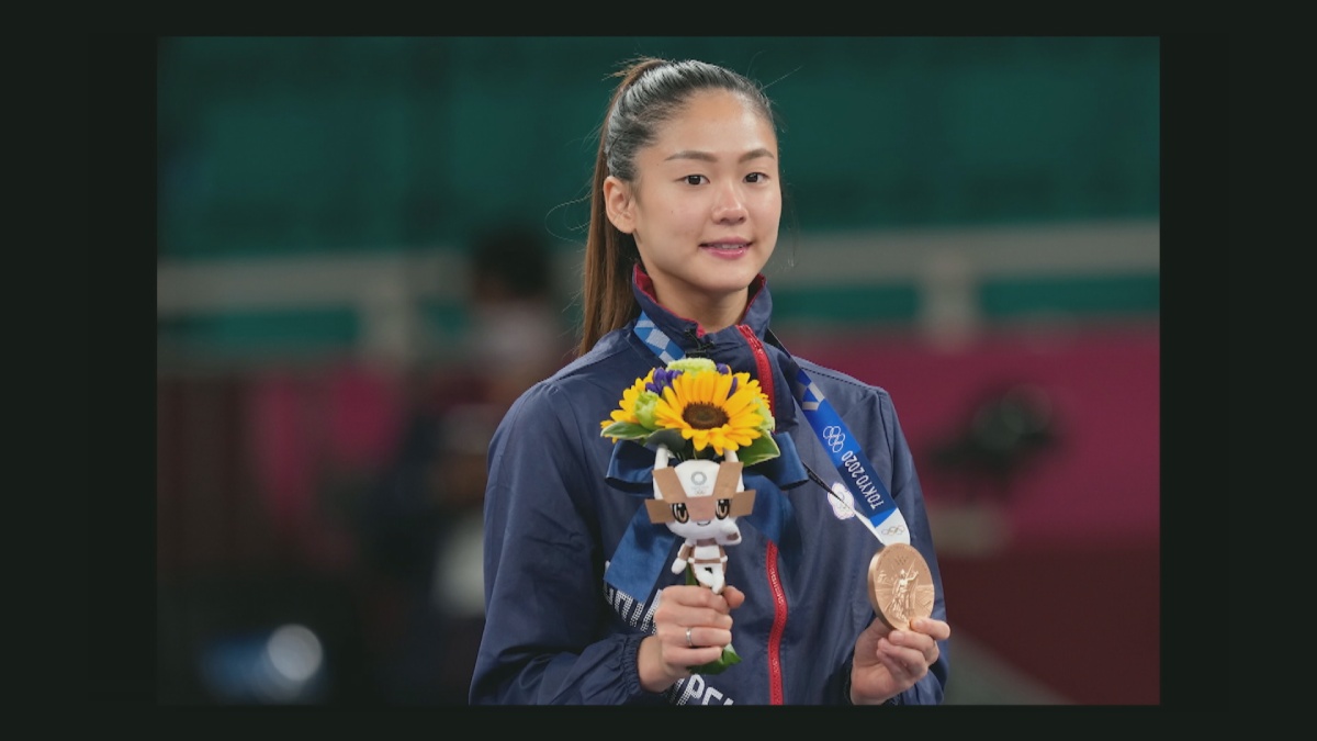 文姿云拿下2020東京奧運空手道銅牌。圖／《她們的故事》