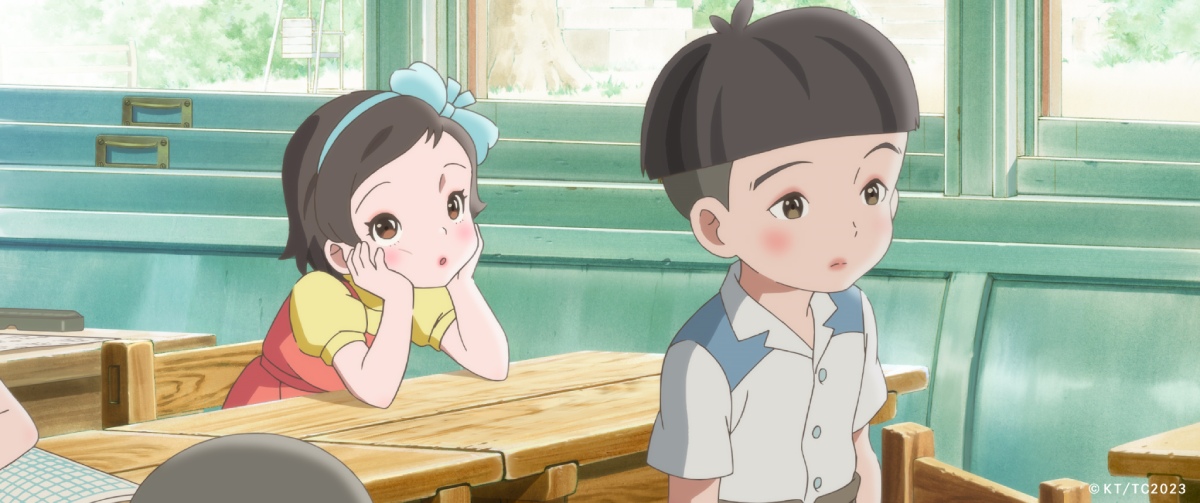 來到巴氏學園後，荳荳與泰明（右）成為好友。圖／《窗邊的小荳荳》