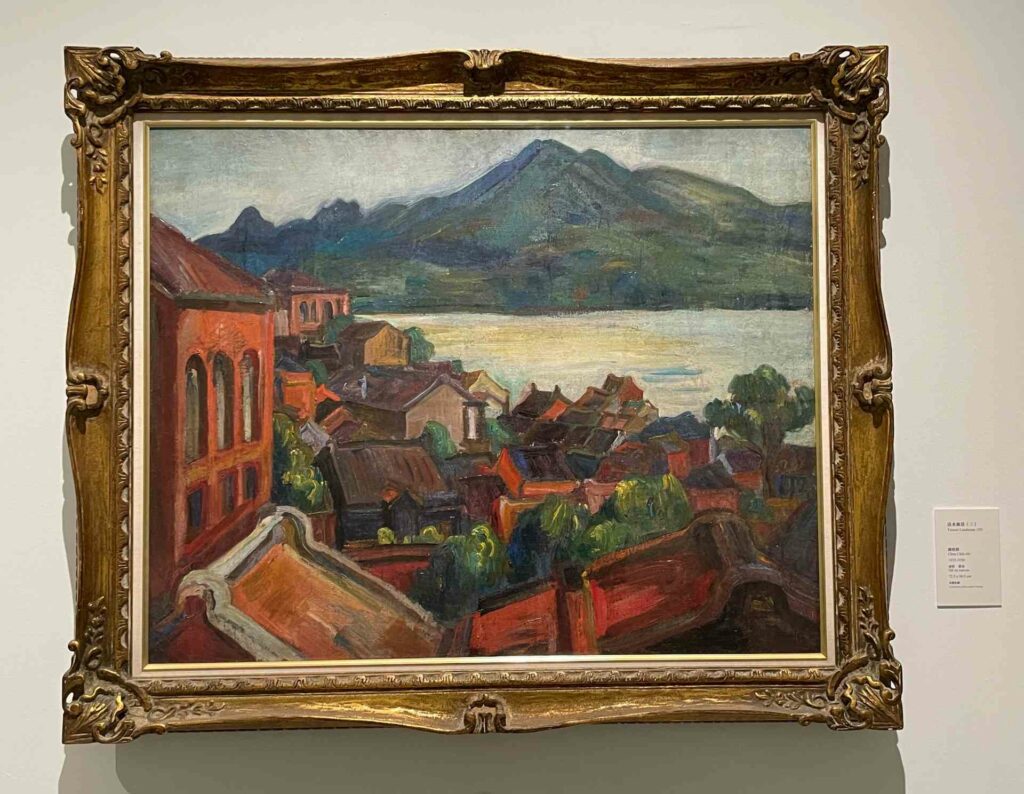 ｜〈淡水風景（三）〉（1925-1930，家屬收藏）。