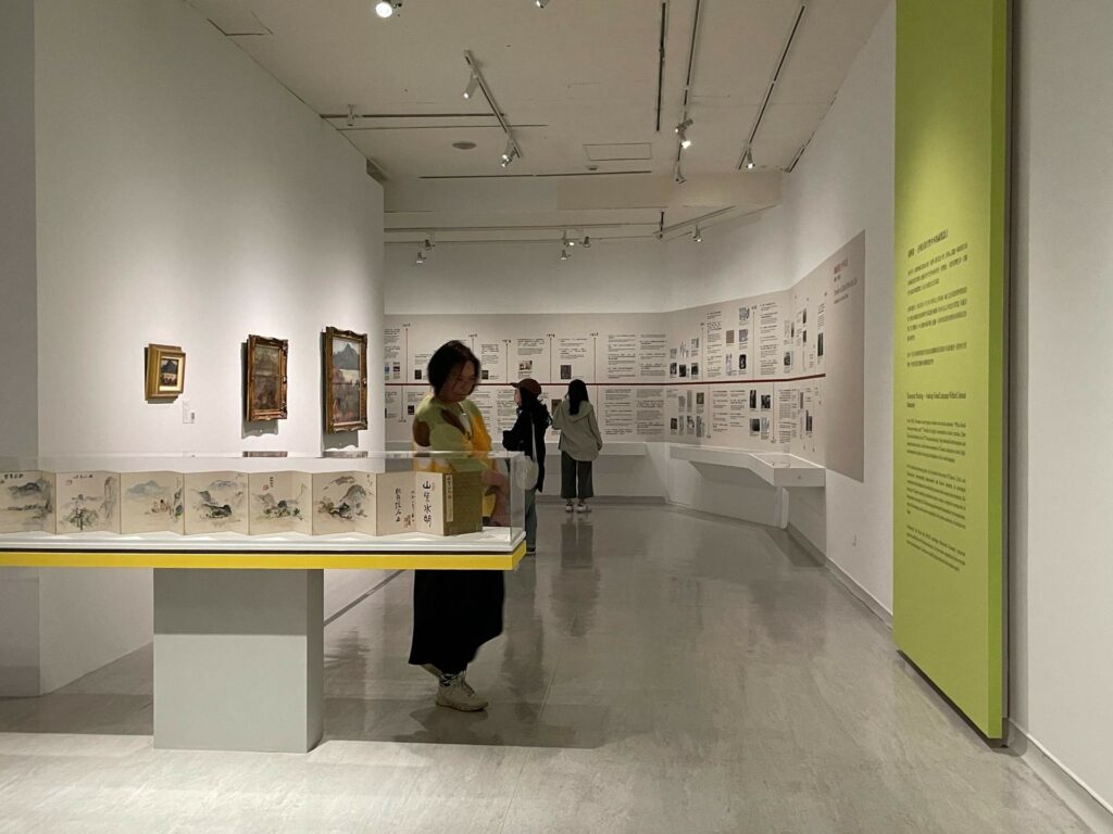 ｜〈屬於臺灣的繪畫〉展區識別色為綠色。