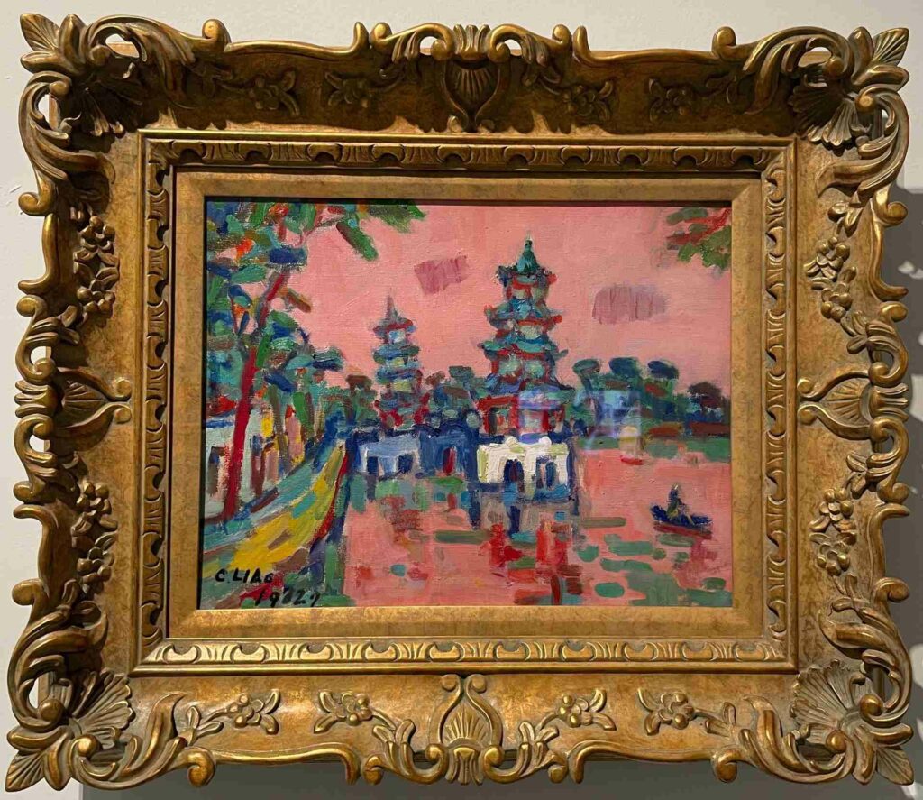 |〈春秋閣〉(1972,私人收藏)。