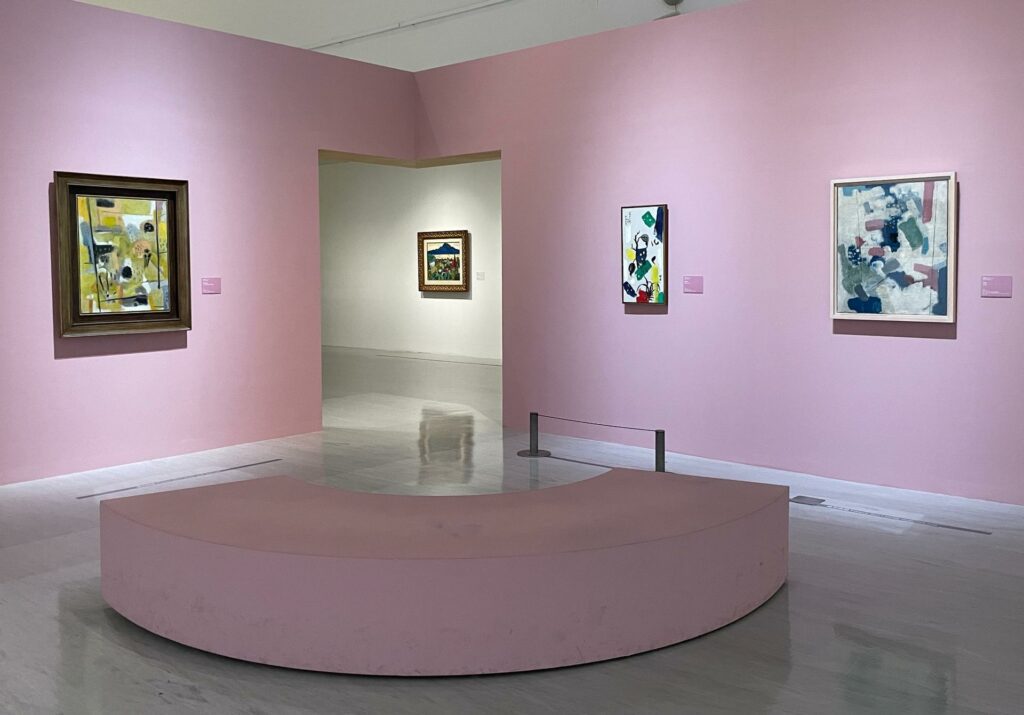 |「線彩輝映」展區。