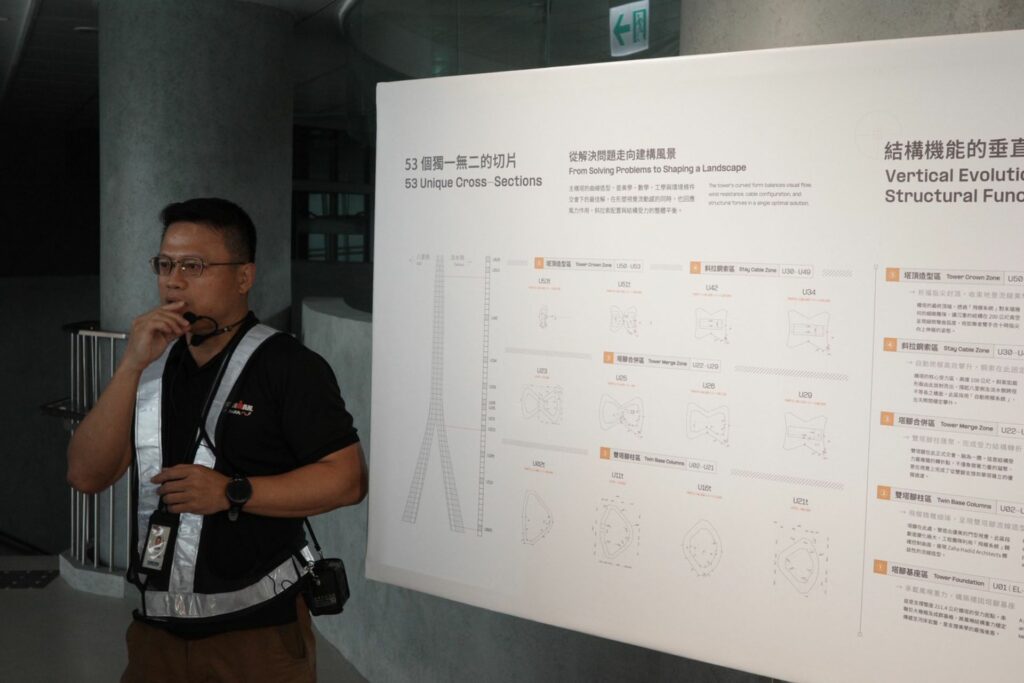 ｜策展人章世政，週末不定時於展場中親自導覽，多看幾次展覽，說不定就能遇到。
