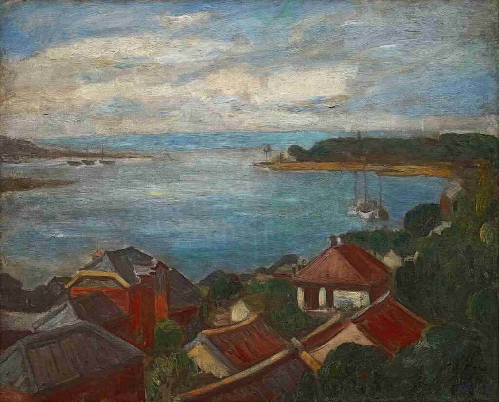 |李梅樹《淡水港》,1930(圖/李梅樹紀念館)