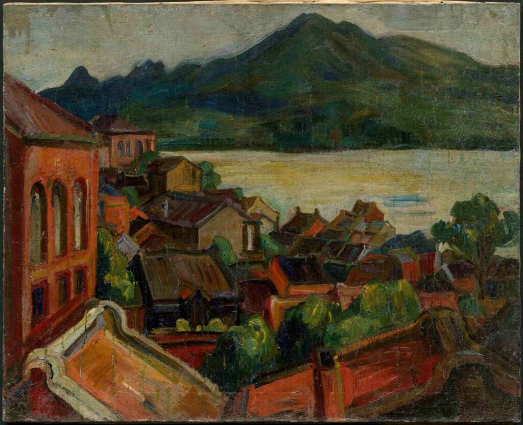 |陳植棋《淡水風景(三)》,1925-1930(圖/國美館)