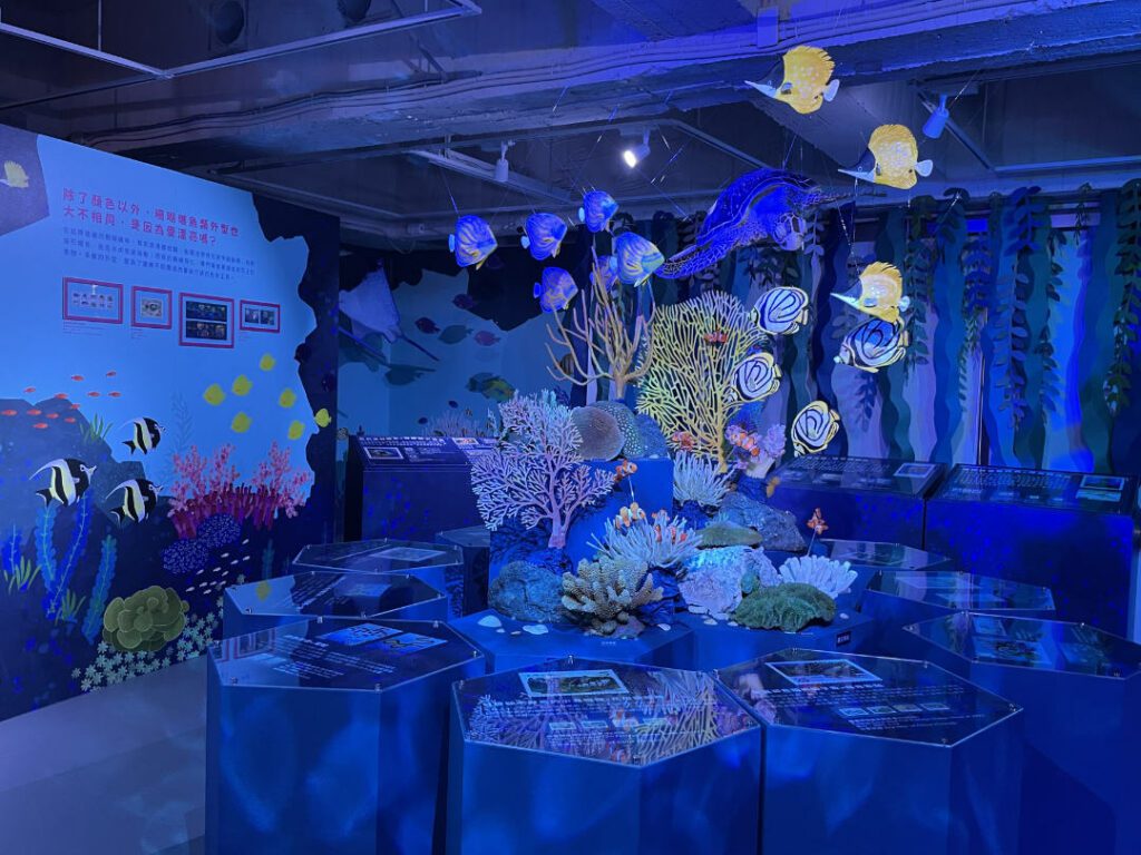 |展區〈珊Q very fish〉,現場佈景最精緻的展區。